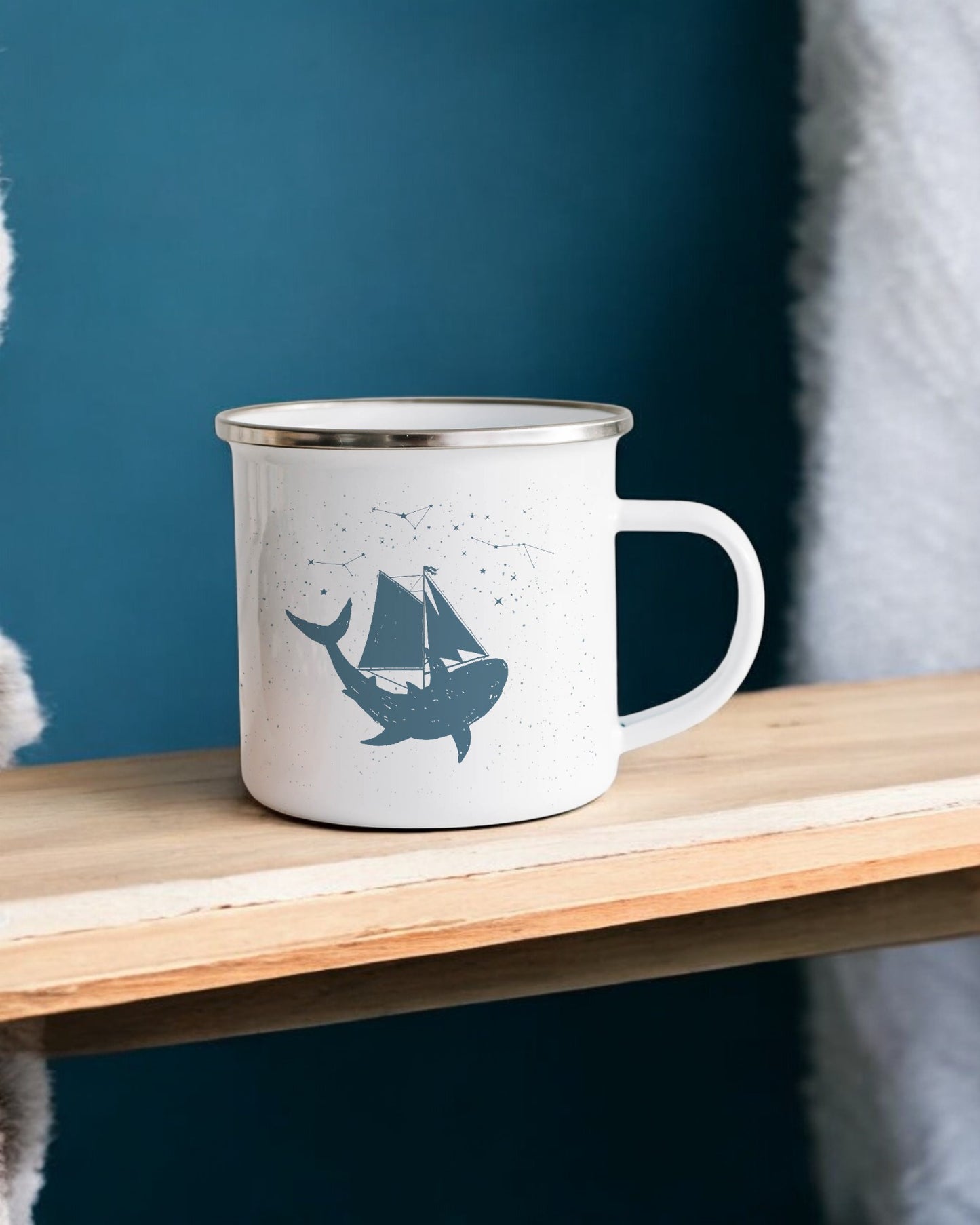 Sailing with the Whales Camping Mug