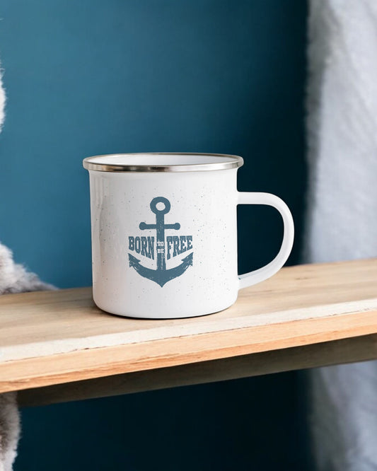 Born to be free Camping Mug