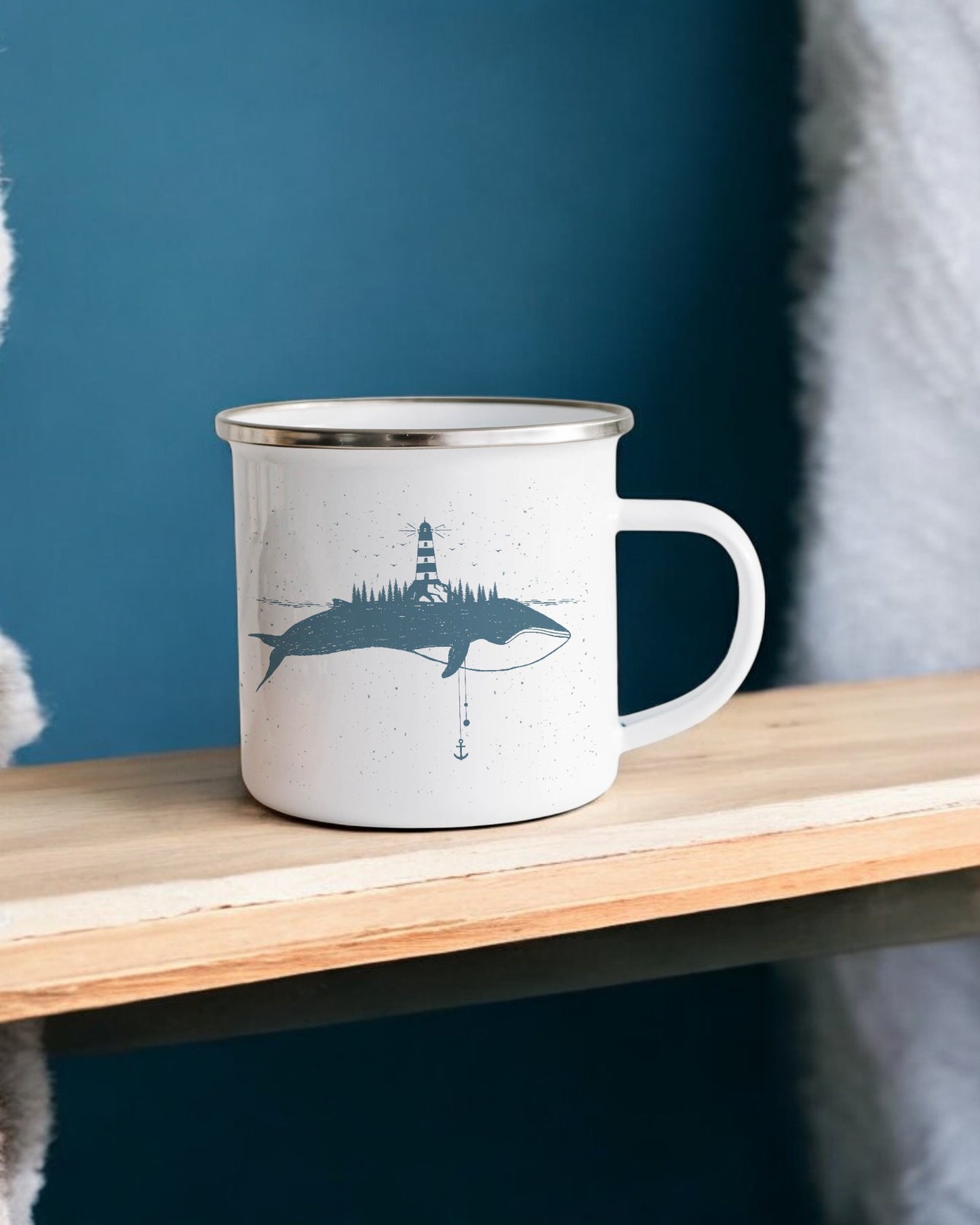 Whale Island Camping Mug